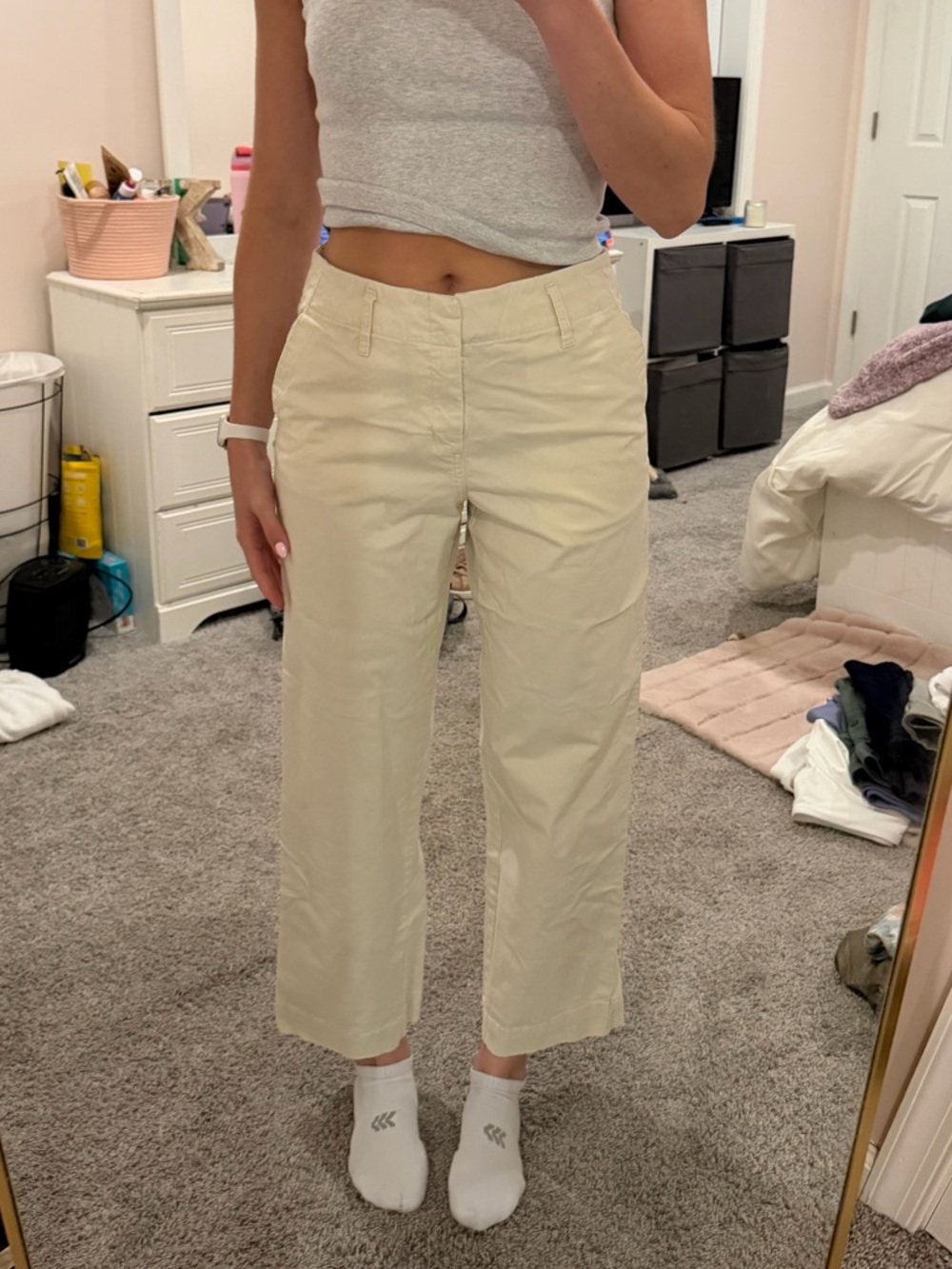 a new day Cream Stretch Waistband Pants